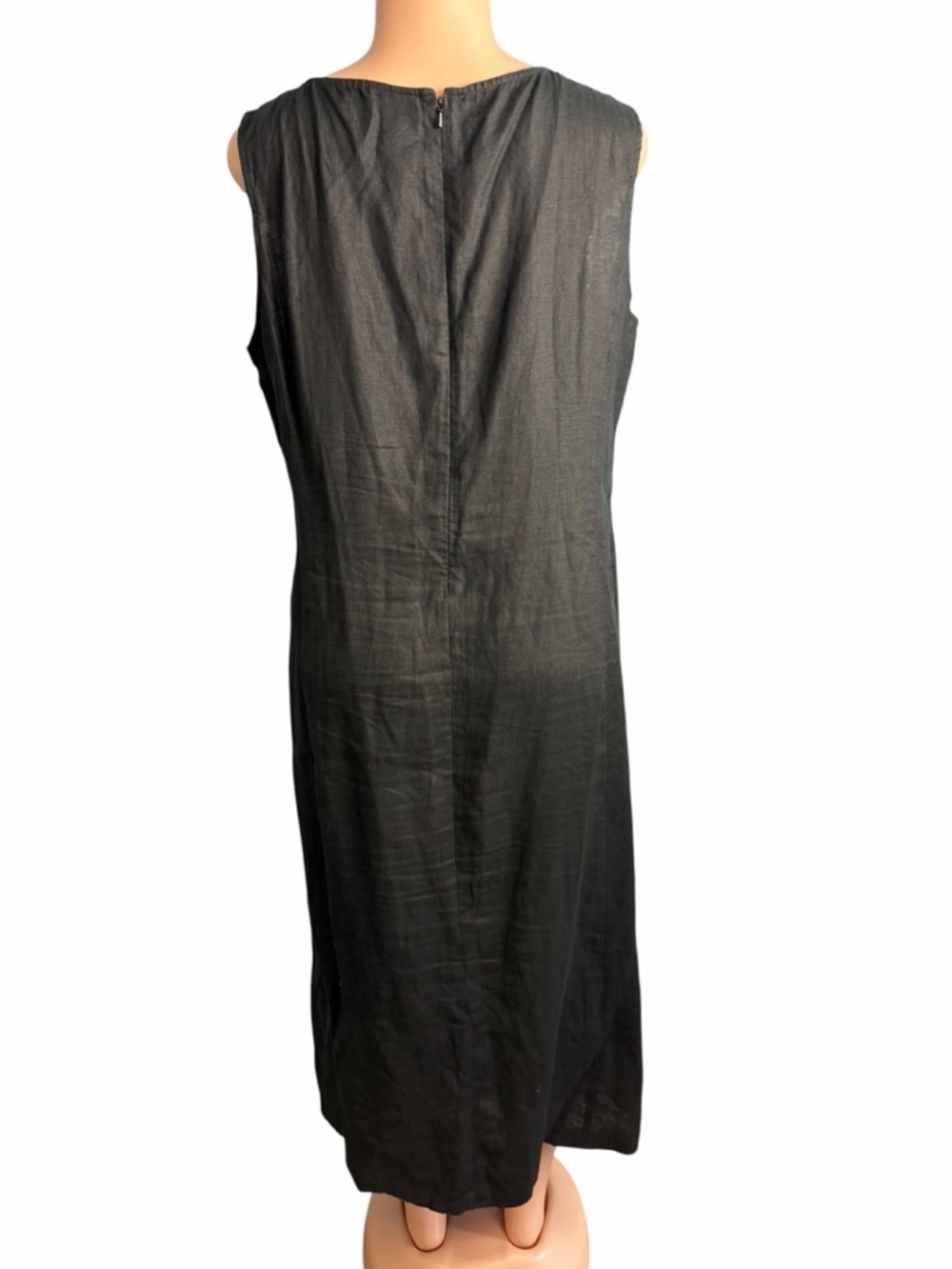 J. Jill Black Linen Shift Maxi Dress - Picture 5 of 10